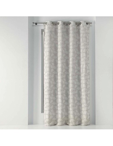 rideau a oeillets 140 x 260 cm jacquard capucine