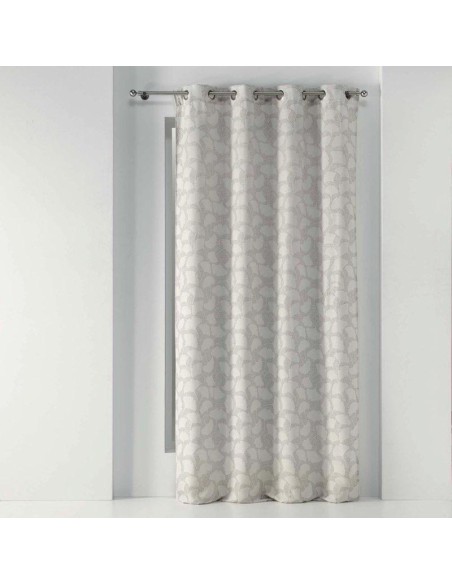 rideau a oeillets 140 x 260 cm jacquard capucine