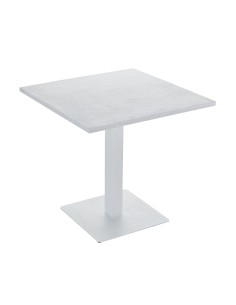 table balkoa 70 bois clair/pieds blanc(veneer 11)