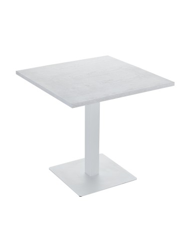 table balkoa 70 bois clair/pieds blanc(veneer 11)