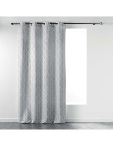 rideau a oeillets 140 x 260 cm jacquard oxalis