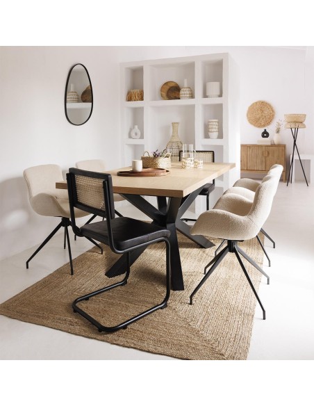 194611 - chaise rtn cuir kizar nr