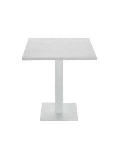 table balkoa 80 bois clair/pieds blanc(veneer 11)
