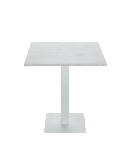 table balkoa 80 bois clair/pieds blanc(veneer 11)