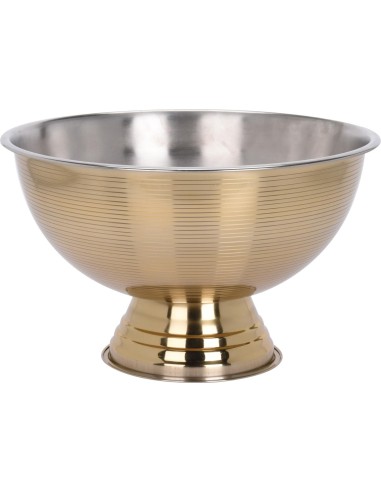 a12405880-coupelle sur pied dore 39.5cm