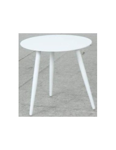 syros table app 50cm alu blanc