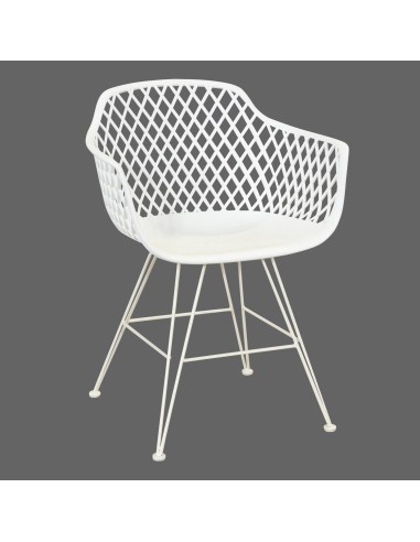 75559-bluebell chaise repas en resine - blanc