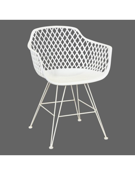 75559-bluebell chaise repas en resine - blanc