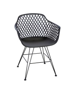 74547-bluebell chaise repas en resine - noir