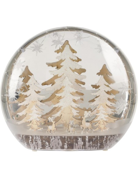 caa130460-dome ovale deco bois led 40cm