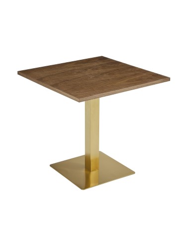 table balkoa pieds or 80x80x75cm(veneer 12)