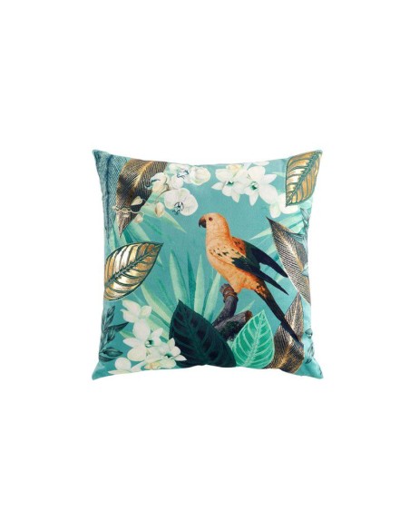 1609442-coussin dehoussable compresse 45 x 45 cm velours imprime or ringo des. p