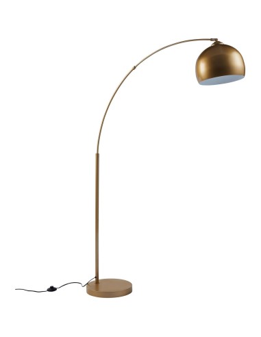 daisy lampadaire arc metal e2740w base marbre 30x110x170