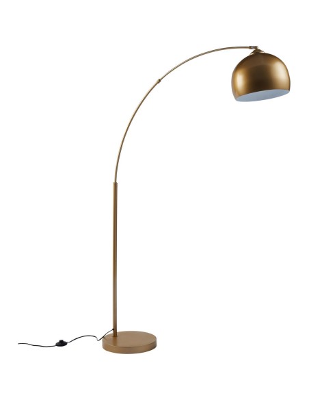 daisy lampadaire arc metal e2740w base marbre 30x110x170
