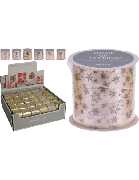 caa728000-ruban 1cmx5mtr gold 6ass