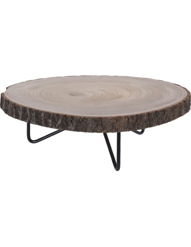 caz100600-support bois paulownia rond 40cm