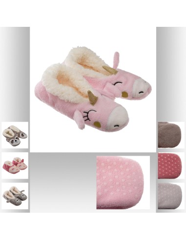 158731 - chaussons animaux sherpa