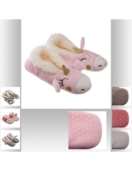 158731 - chaussons animaux sherpa
