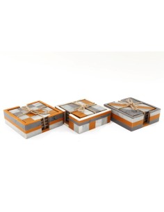 4 dessous de verre en resine 10cm