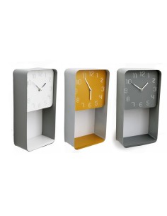 pendule etagere abstract 40x20cm