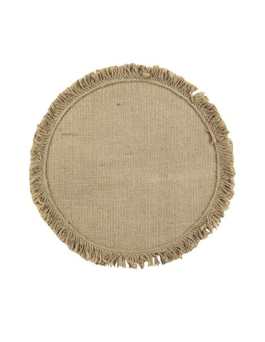 1790482 - set de table (0) 38 cm jute uni+franges frangyss