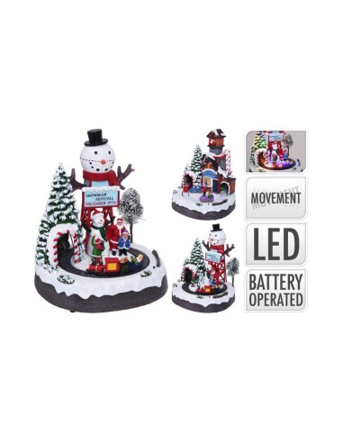 scene de noel avec mouvement