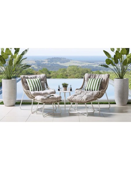 74566+74567+74568-ensemble dario noir mate 2 fauteuil + repose pieds + tb