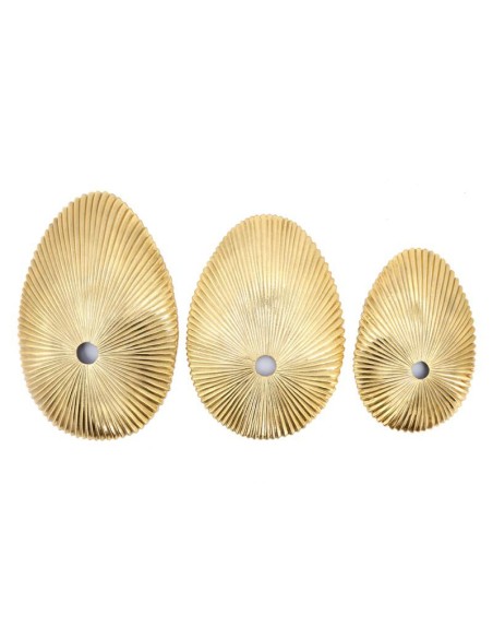 set 3 coquillages or deco murale