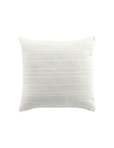 housse de coussin +encart 40 x 40 cm coton tisse lilia creme