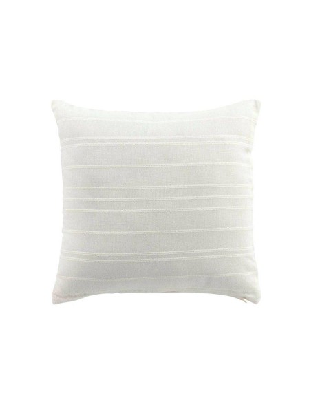 housse de coussin +encart 40 x 40 cm coton tisse lilia creme