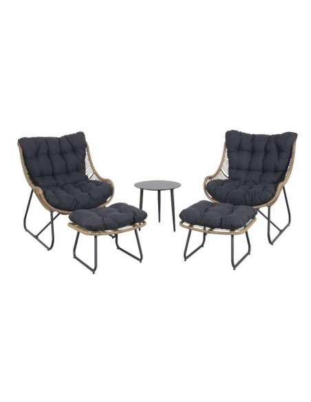 74682+74683+74864-ensemble dario blanc 2 fauteuil + repose pieds + tb