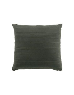 housse de coussin +encart 40 x 40 cm coton tisse lilia kaki