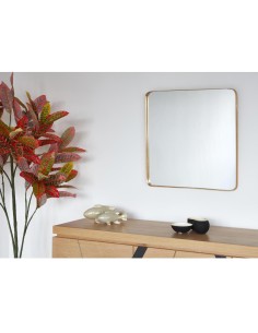 miroir metal coco or  60x60x3.5