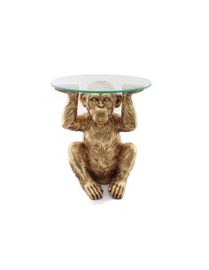 table basse singe or 45x49cm