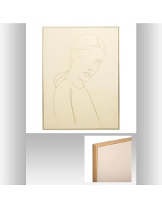 toile imp/cad/foil femme 58x78