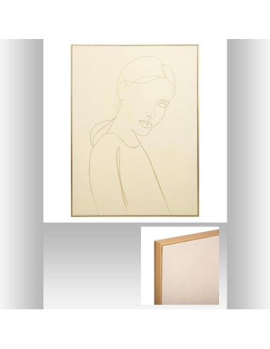 toile imp/cad/foil femme 58x78