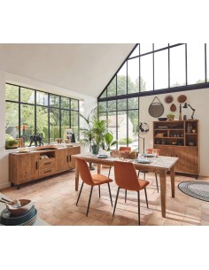 19187pi-table de repas patio 200x100x77 h