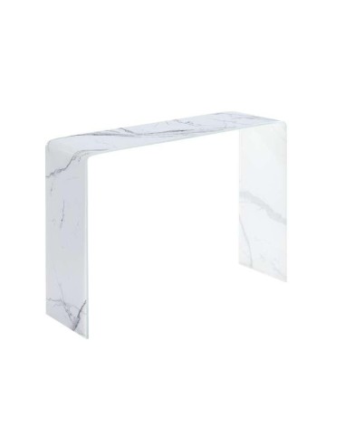 30421bl-marble console verre finition mabre 100x30x72 h