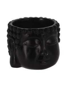 pot ciment buddha noir