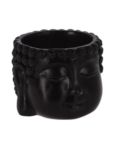 pot ciment buddha noir
