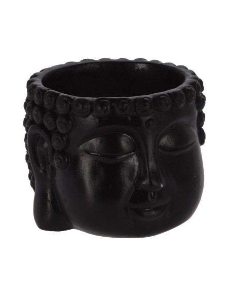 pot ciment buddha noir