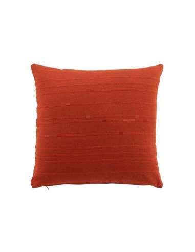 housse de coussin +encart 40 x 40 cm coton tisse lilia terracotta