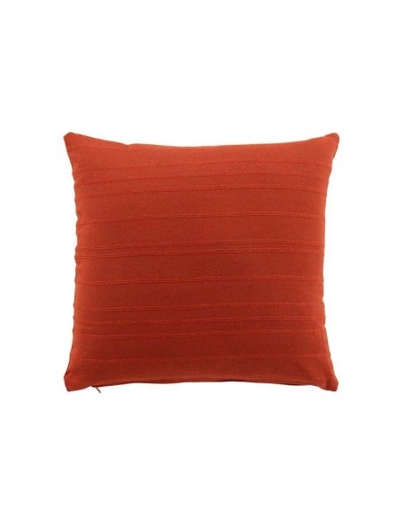 housse de coussin +encart 40 x 40 cm coton tisse lilia terracotta