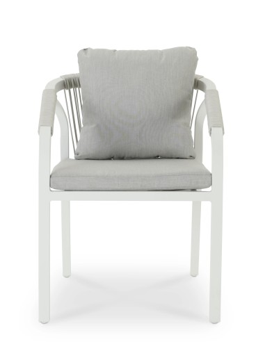 75673-ancona chaise de repas avec coussins - blanc