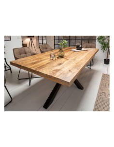 table repas  giga/berry rect. bois clair 240x100x76 cm