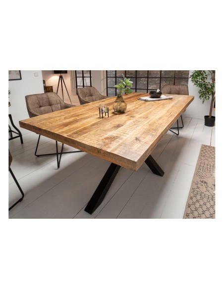 table repas  giga/berry rect. bois clair 240x100x76 cm