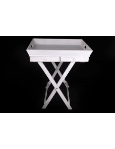 plateau-table avec tiroirs nblanc.