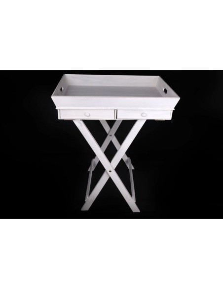 plateau-table avec tiroirs nblanc.