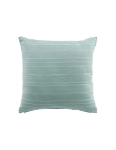 housse de coussin +encart 40 x 40 cm coton tisse lilia vert d'eau