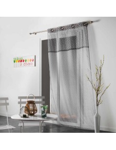 1625328-panneau a oeillets 140 x 240 cm voile imprime graphico anthracite